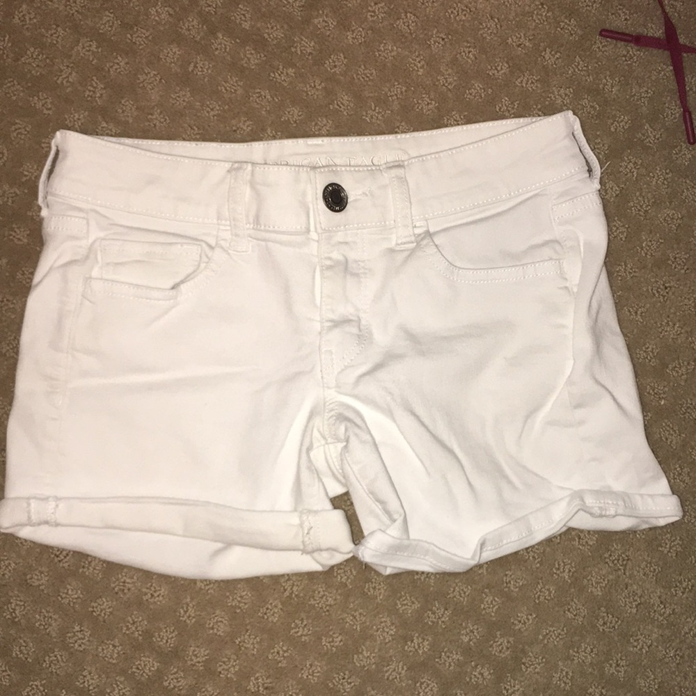 White jeans shorts